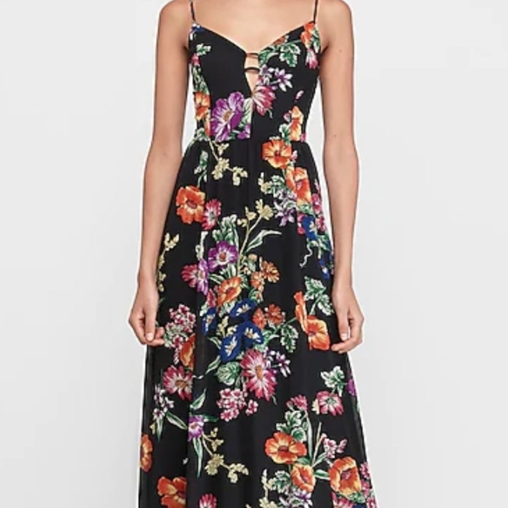 Express Floral Maxi Dress